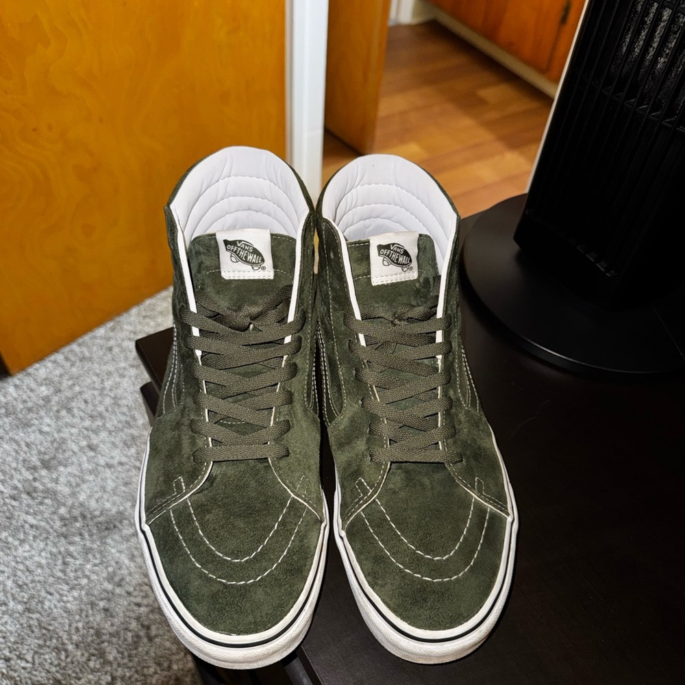 Vans Men's Green Suede High-Tops